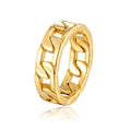Steel Unique Hipster Hip Hop Cuban Rings